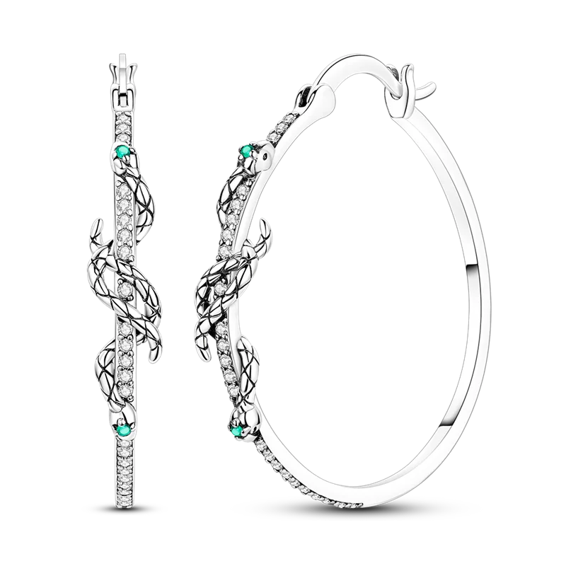 Elegantly Shaped Sparkling Pave Earrings