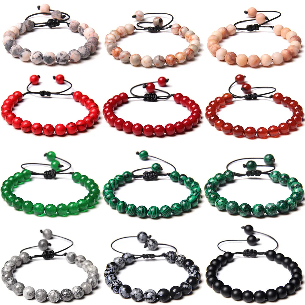 Couple Distance Energy Bracelets Natural Stone Healing