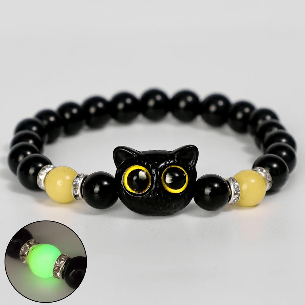 Luminous Big Eye Cat Bracelets