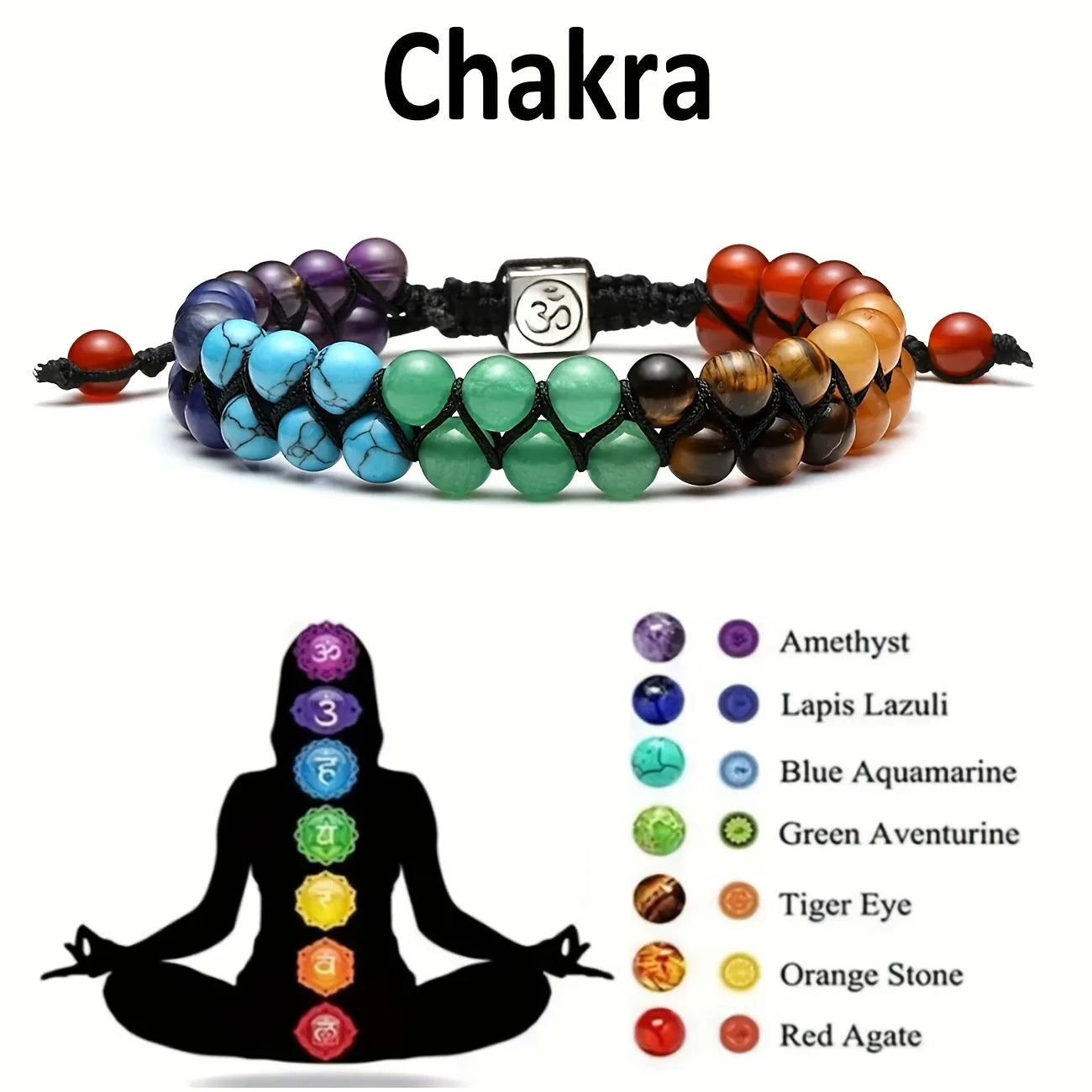 Amazing 7 Chakra Treatment Crystal Bracelet
