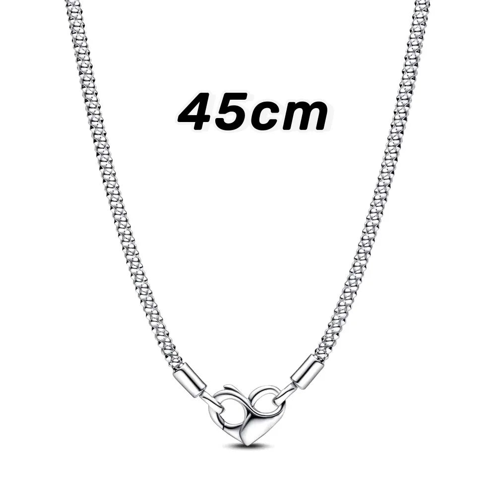 Exquisite Unlimited Love Heart Studded Charm Necklace & Bracelet