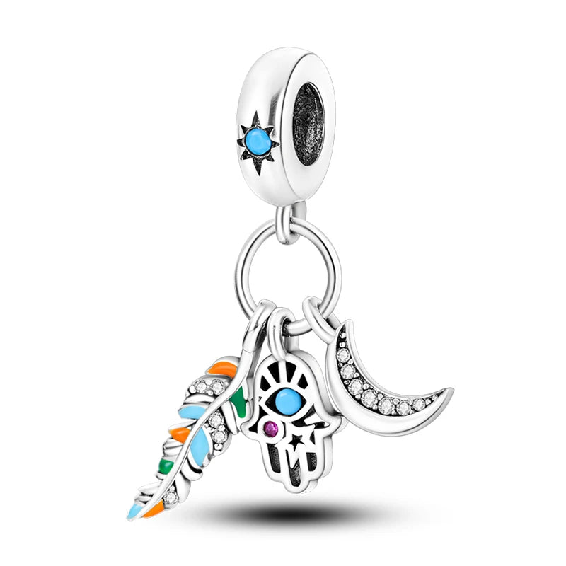 Sparkling Horus Eye Best Wishes Lucky Charms Pendants