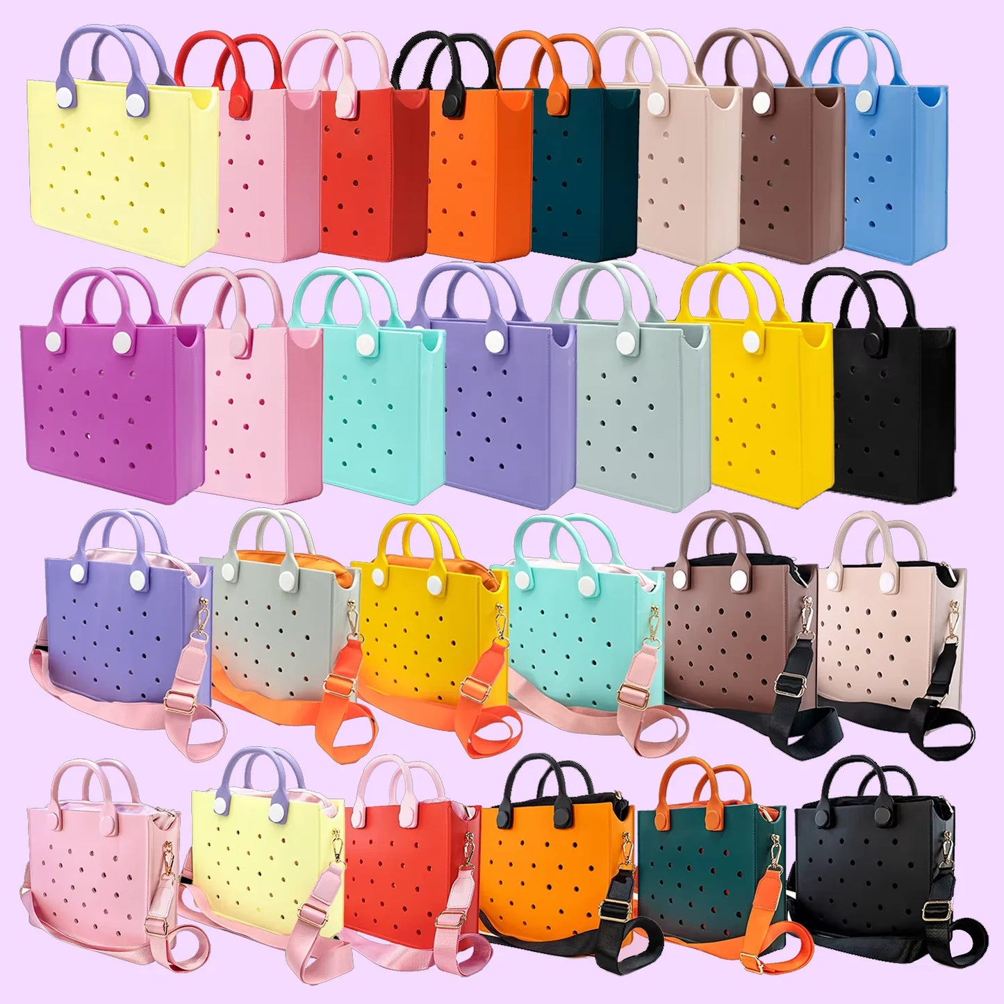 Pastel Palettes Rainbow Tote Handbag