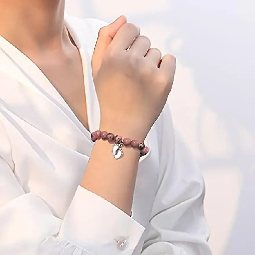 Motherhood Natural Stone Beaded Bracelet