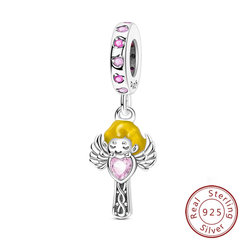 Dreamy Blue & Silver Charm Pendants