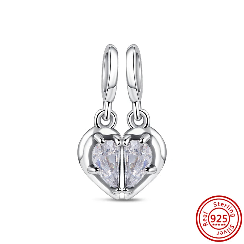 Lucky Silver Iron Pendant Bracelets Charms