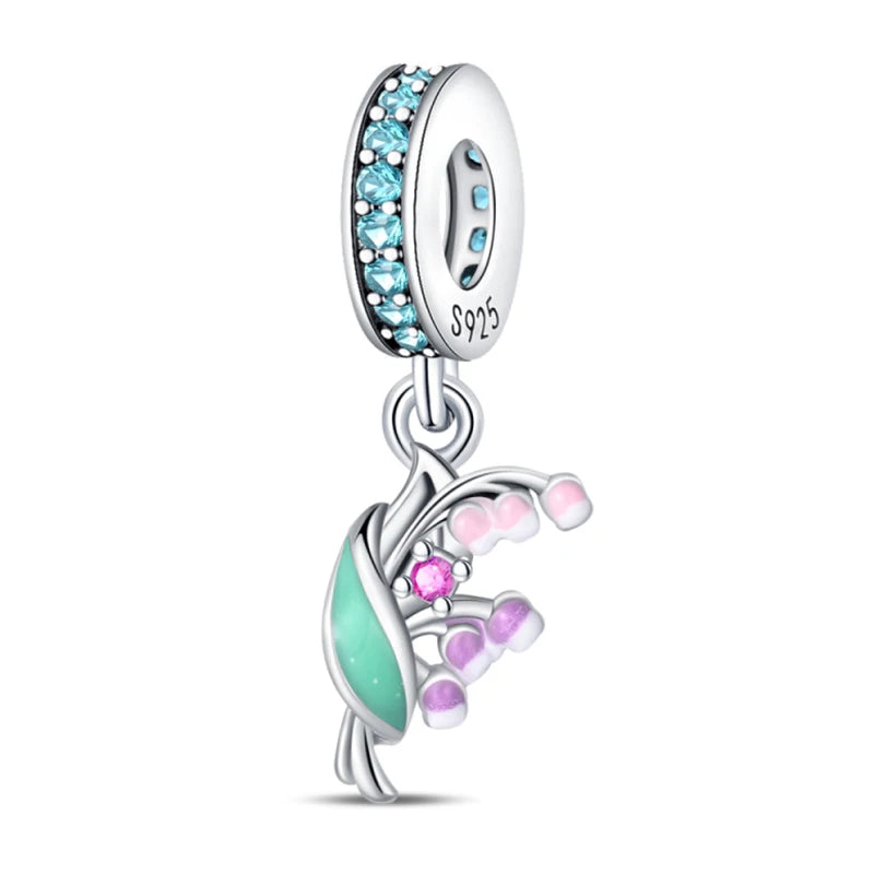 Romantic Bouquet Flower Love Language Theme Charms