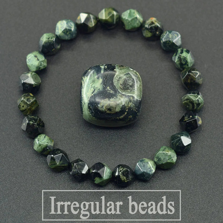 Colorful Indian Agate Bead Crystal Bracelet