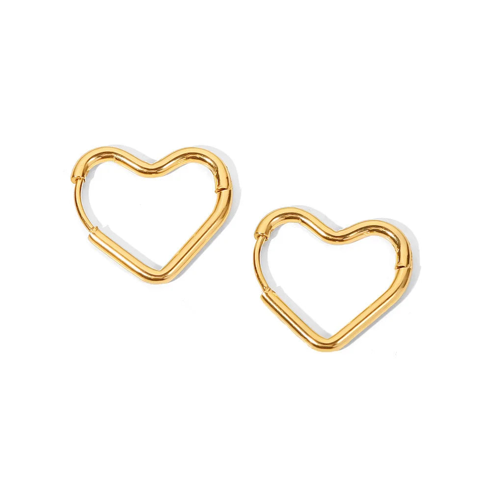 Beautiful Heart Buckle Earrings