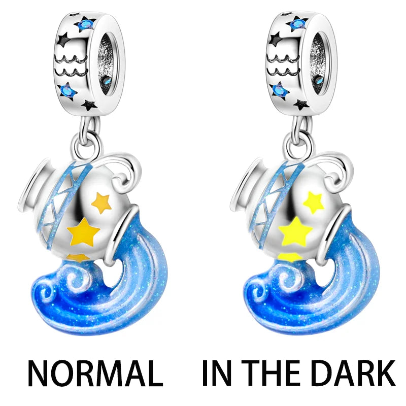 Icy Blue Winter Series Charms Pendants