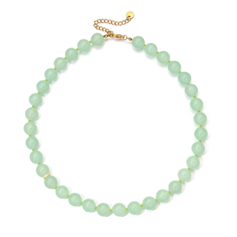 Mesmerizing Multicolored Agate Natural Stone Necklace