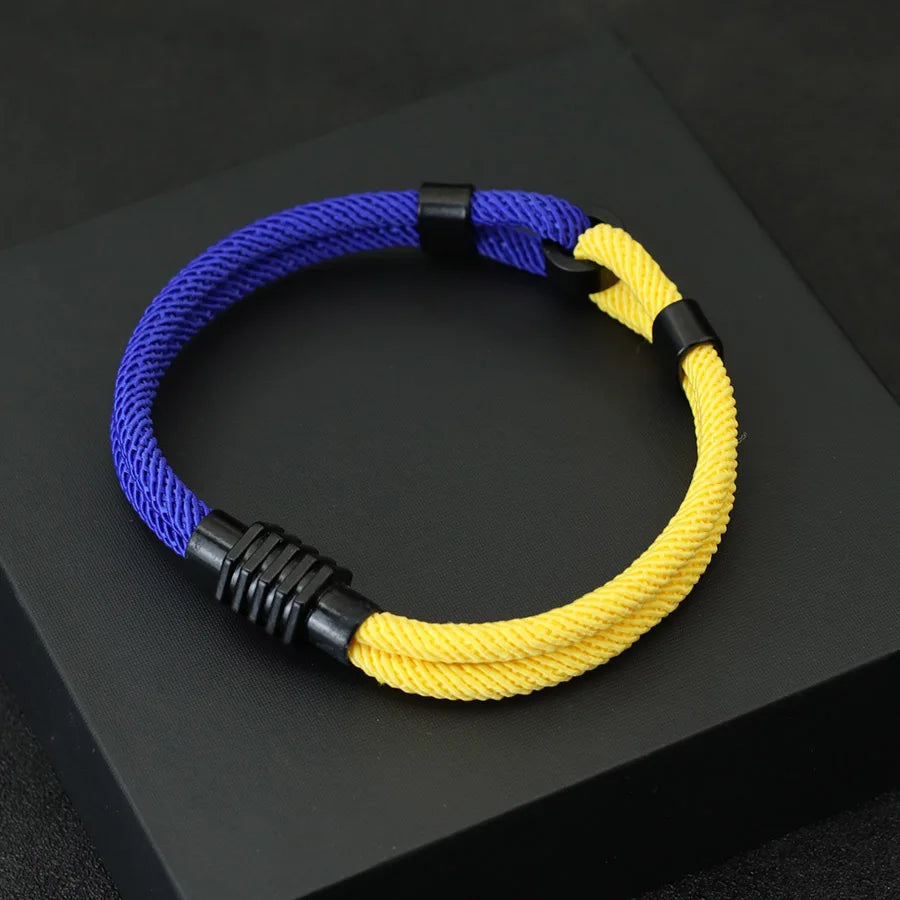 New Bicolor Concentric Knot Nautical Marine String Bracelet