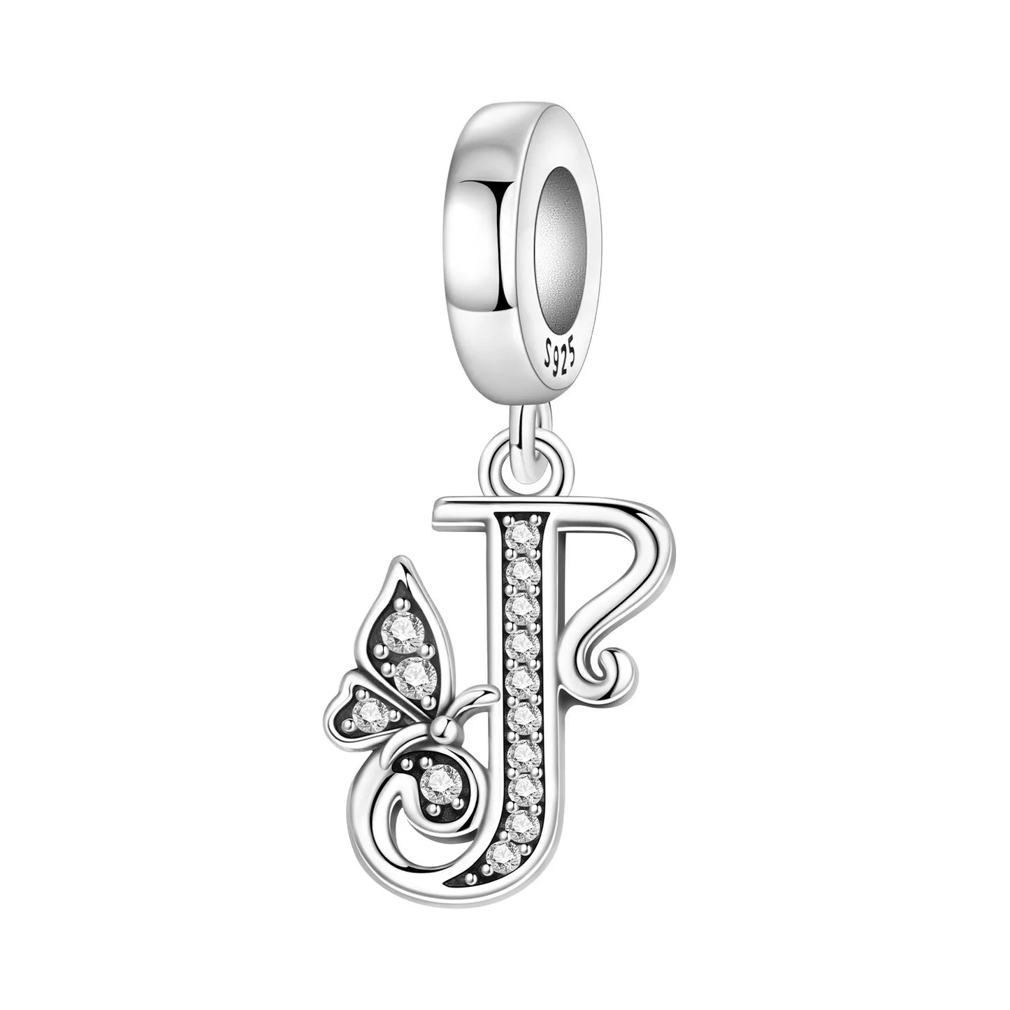 Beautiful Butterfly Alphabet & Numbers Pendant