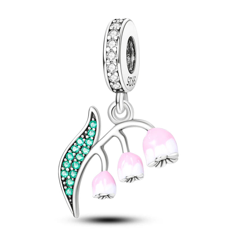 Romantic Bouquet Flower Love Language Theme Charms