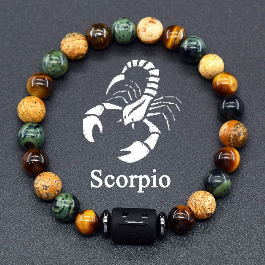 Crystal Cosmic Zodiac Sign Bracelet Constellation Bracelet