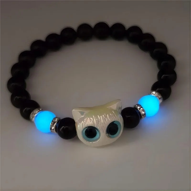 Luminous Big Eye Cat Bracelets