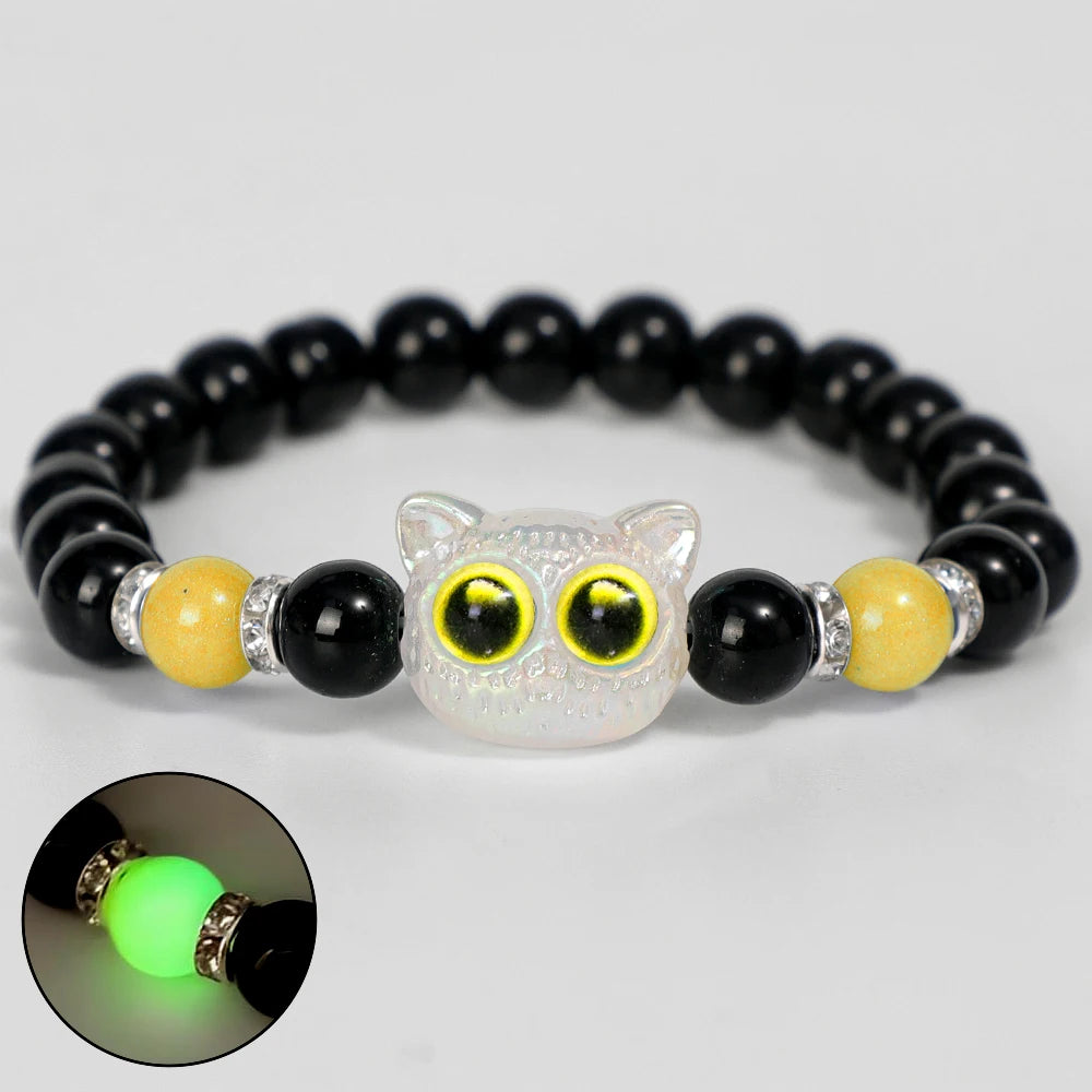 Luminous Big Eye Cat Bracelets
