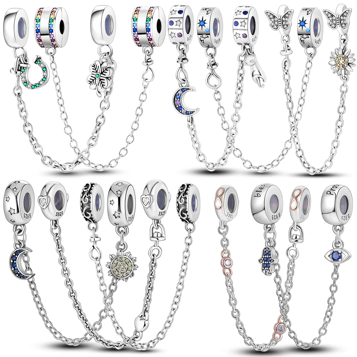 Sparkling Hanging Charm Beads Chain