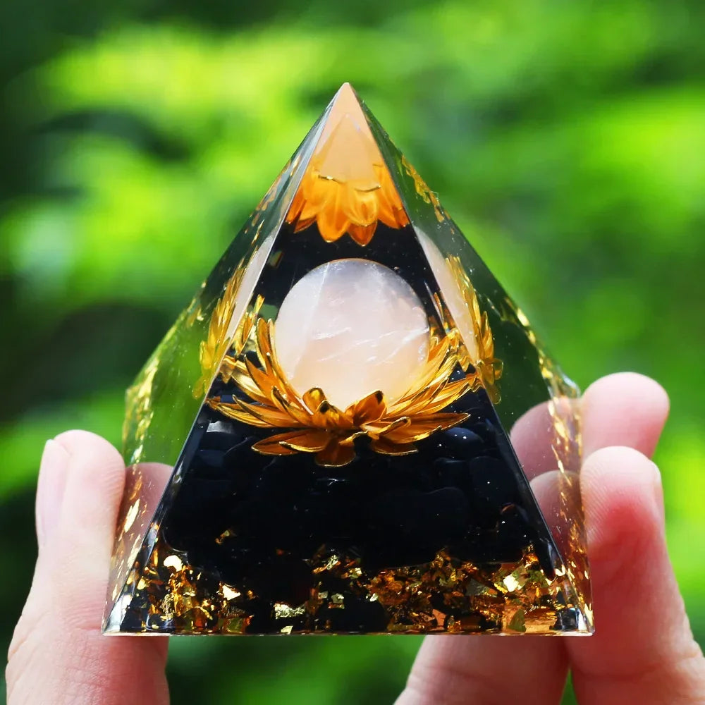 Egyptian Natural Crystal Energy Generator Pyramid