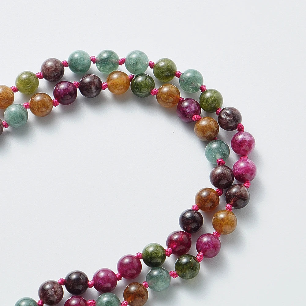 Colorful Tourmaline Beads Necklace