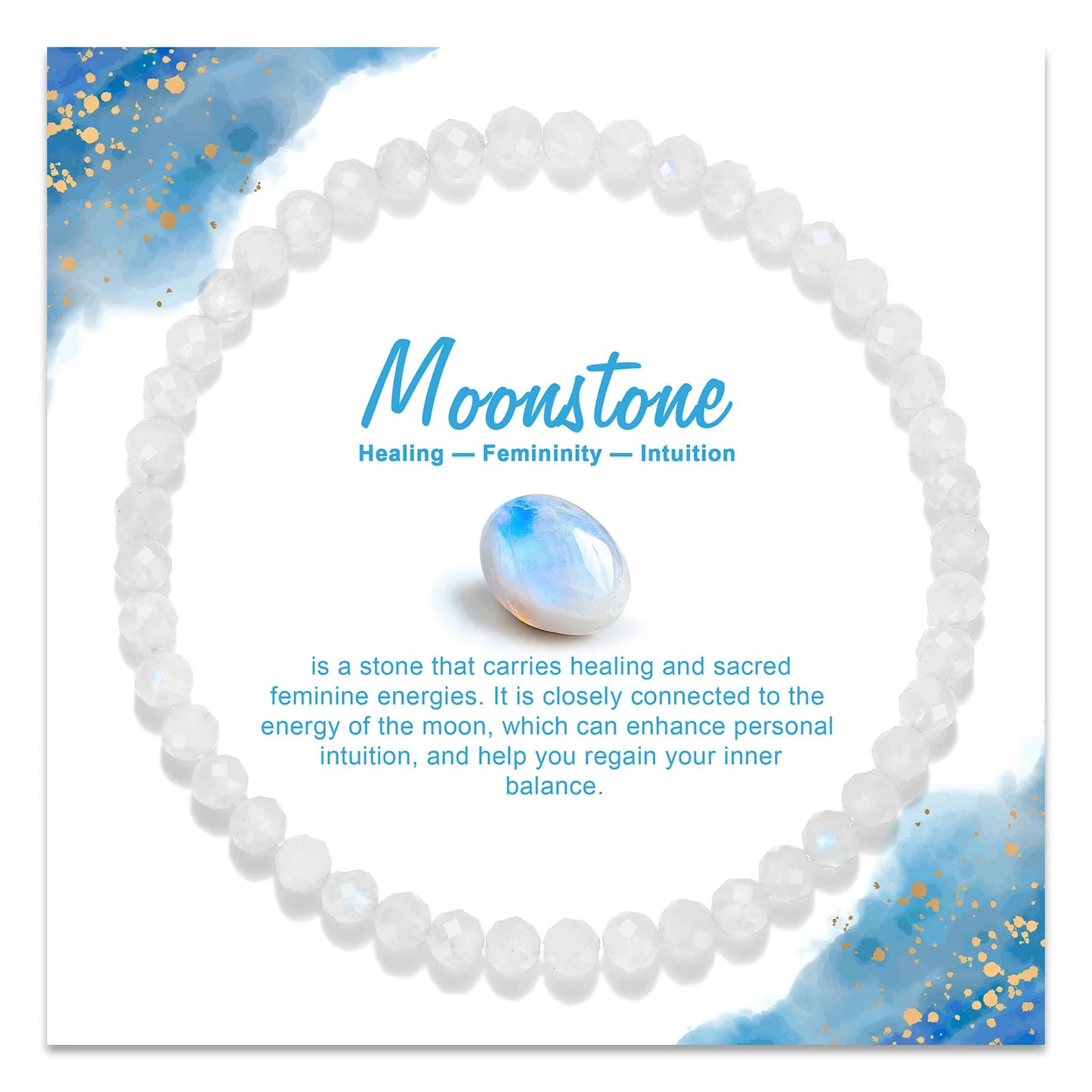 Exquisite Multi Color & Shape Natural Stone Crystal Beads Bracelet