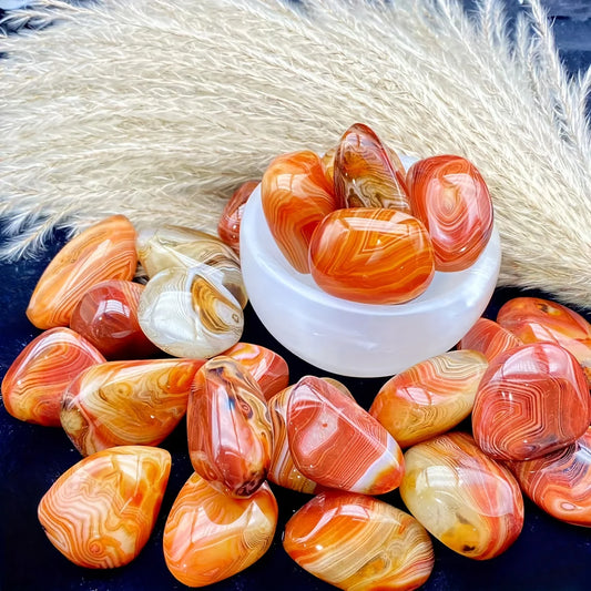 Natural Sardonyx Agate Palm Stone
