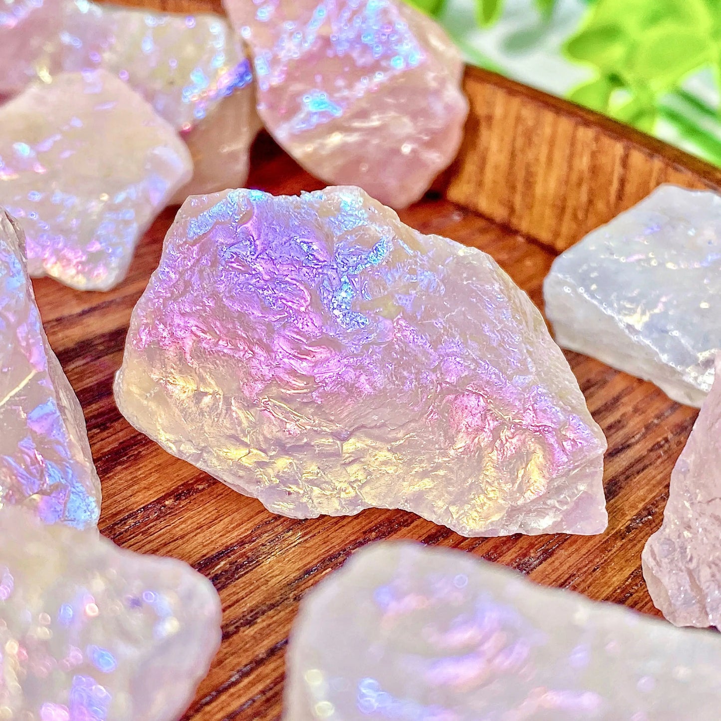 Enchanting Aura Rose Quartz Raw Gemstone Crystal