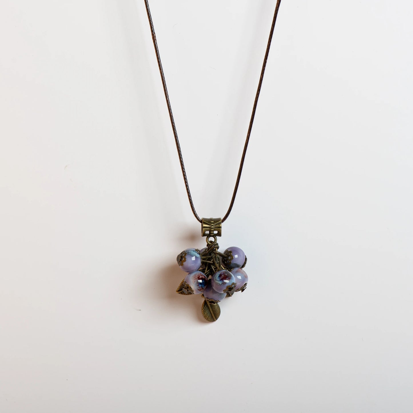 Assorted Fruit Floral Ceramic Beads Necklace