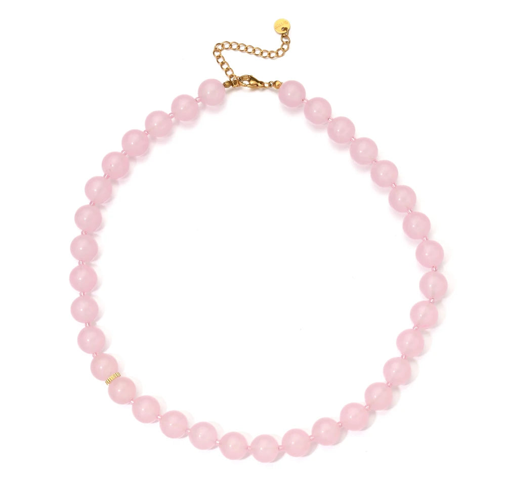 Mesmerizing Multicolored Agate Natural Stone Necklace