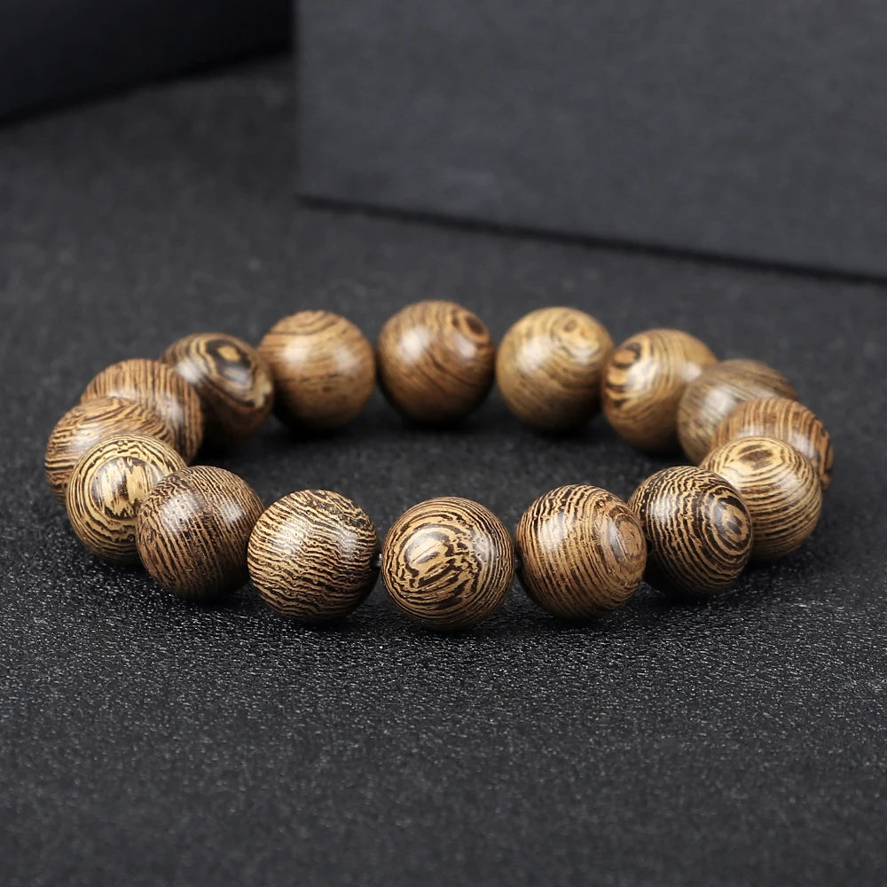 Unique Natural Wooden Beads Bracelet