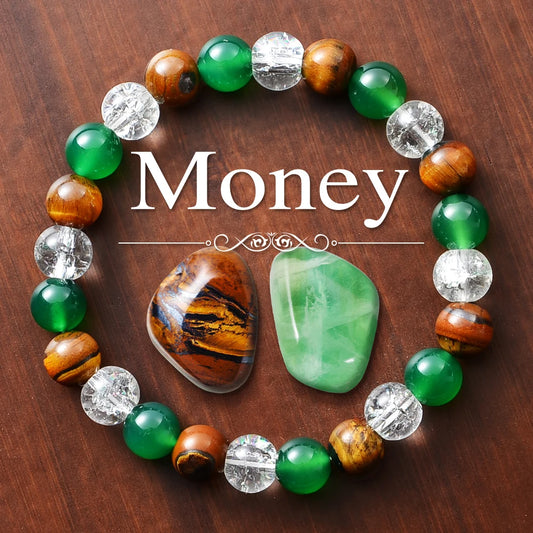 Precious Stone Attraction Set Bracelet with Original Stone