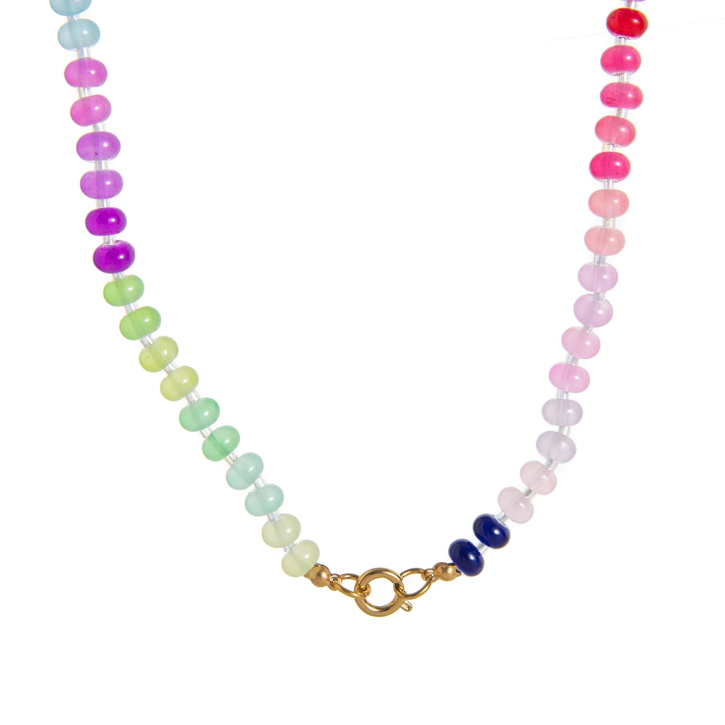 Candy Color Bright Charm Natural Stone Dopamine Necklace