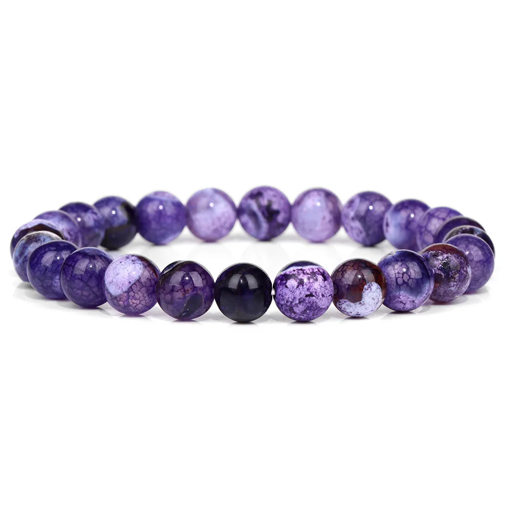 Royal Fire Dragon Purple Stone Bracelets