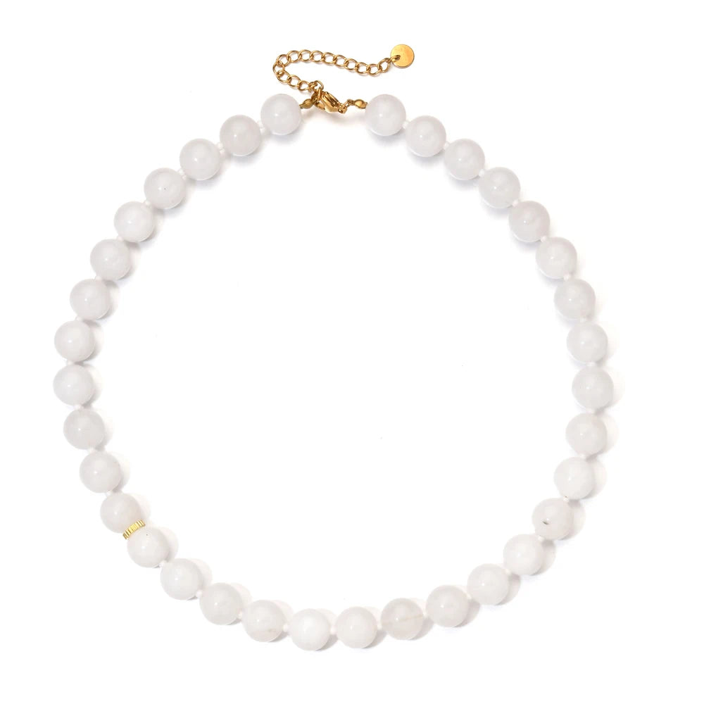 Mesmerizing Multicolored Agate Natural Stone Necklace