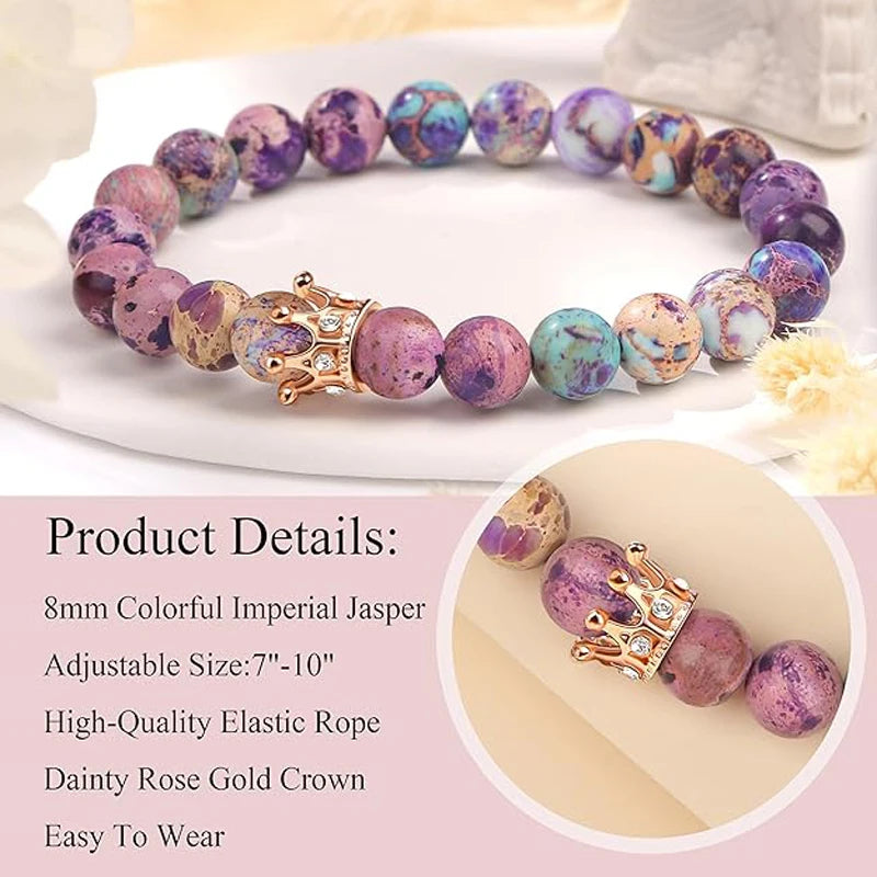 Royal Gold Crown Friendship Healing Stone Gifts