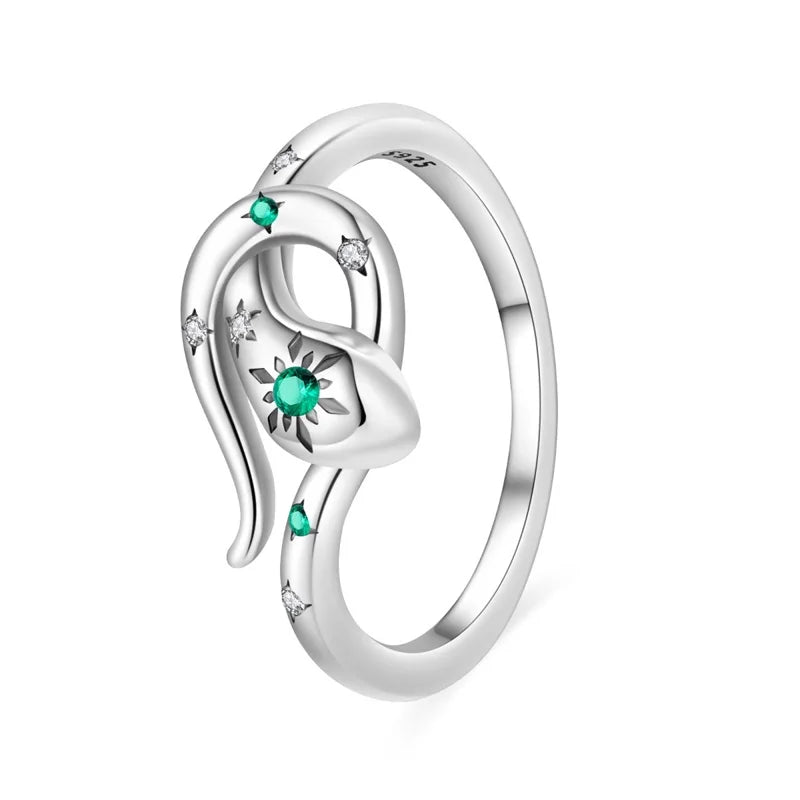 Floral Heart-Shaped Crown Rings