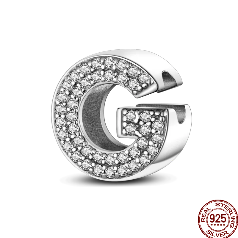 Silver Alphabet Letter Series Charms