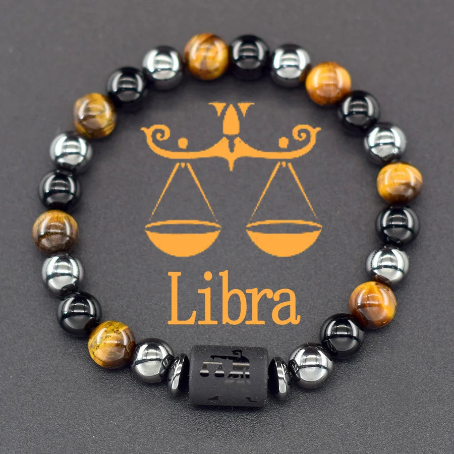 Crystal Cosmic Zodiac Sign Bracelet Constellation Bracelet