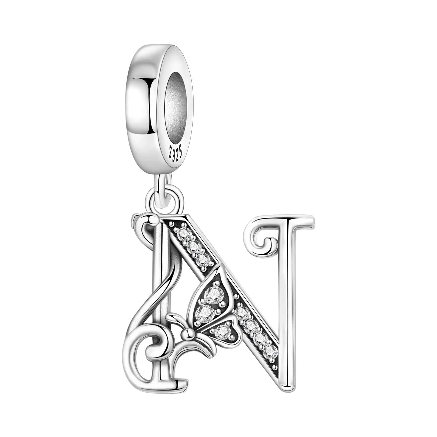 Beautiful Butterfly Alphabet & Numbers Pendant