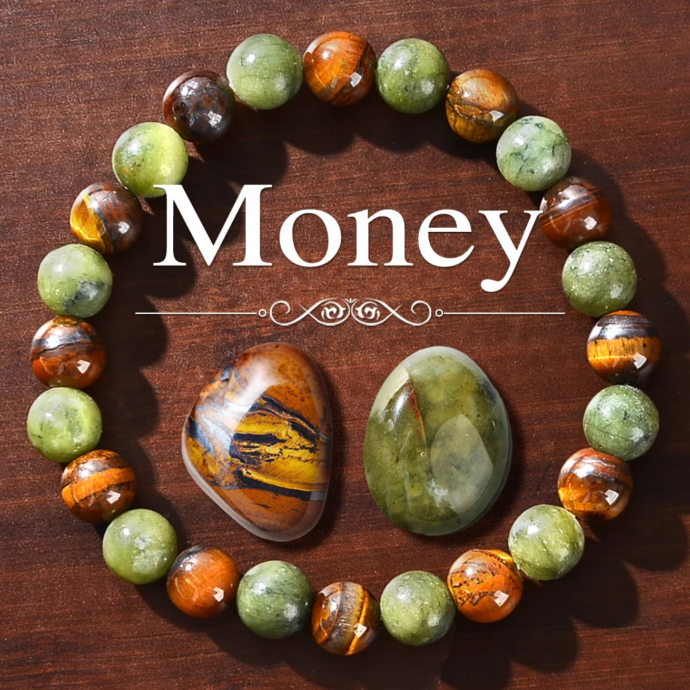 Precious Stone Attraction Set Bracelet with Original Stone