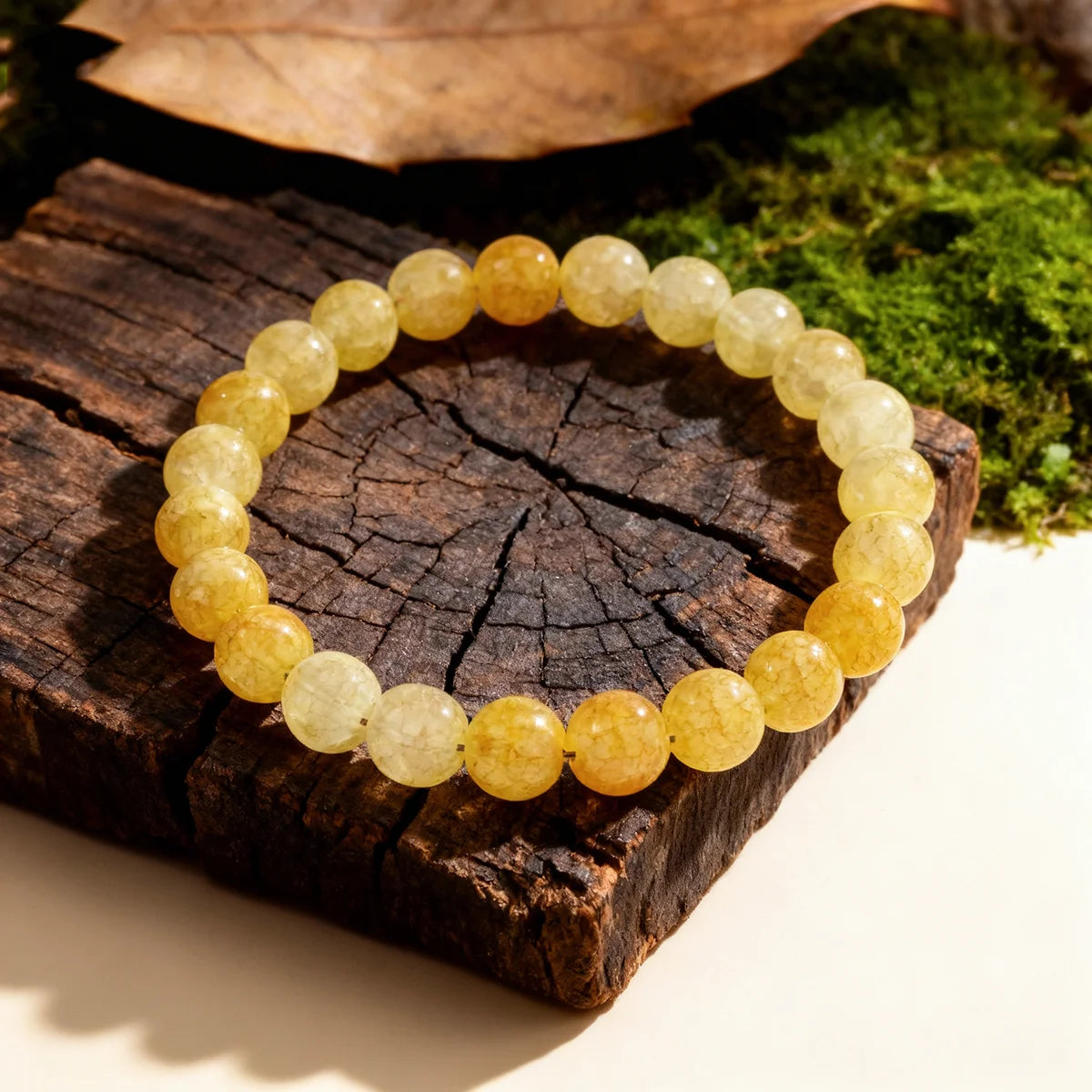 Blooming Autumn Citrine Natural Stone Bracelets