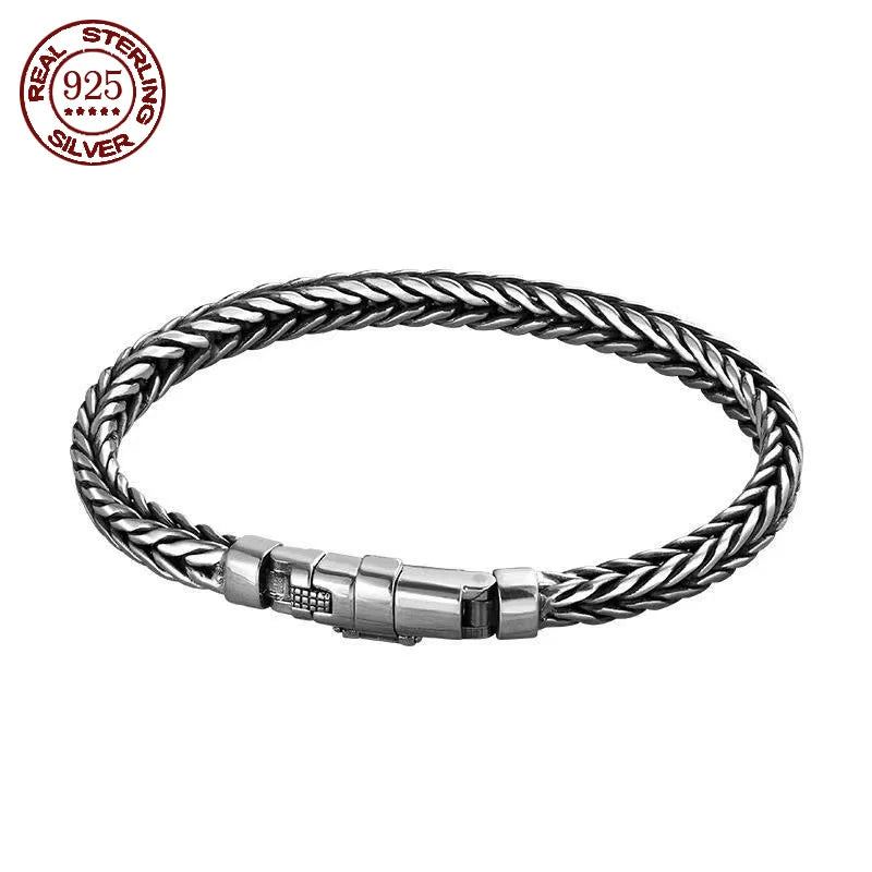 Silver Domineering Keel Bracelets