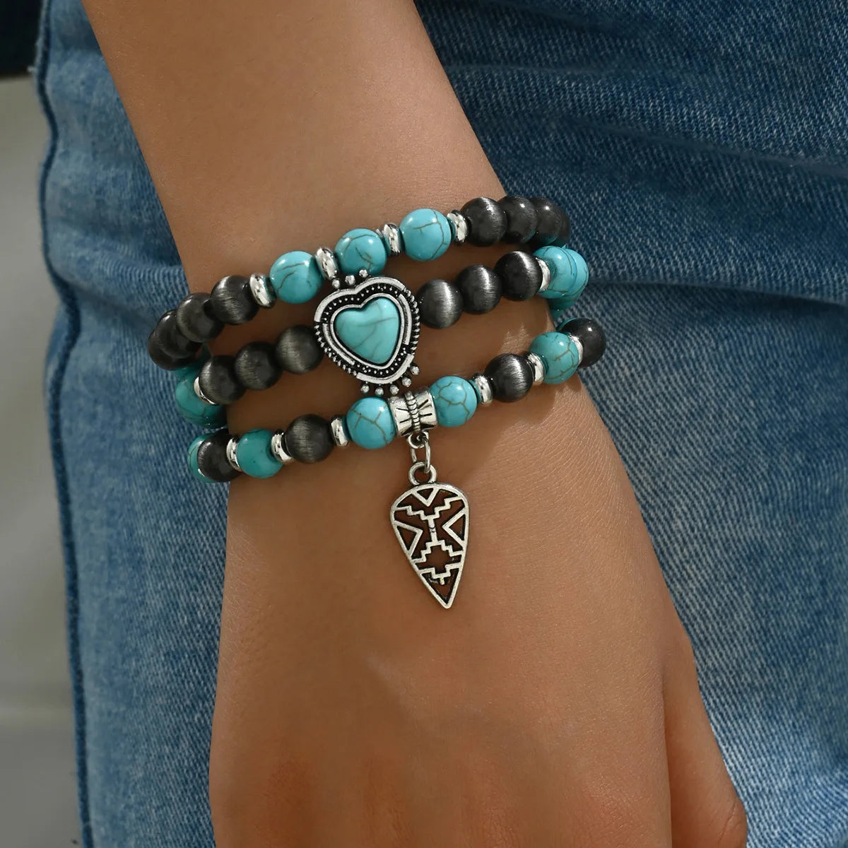 Western Smooth Country Charm Bracelets