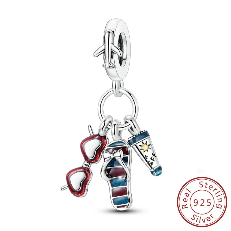 Summer Ocean Blue Pendant Charms