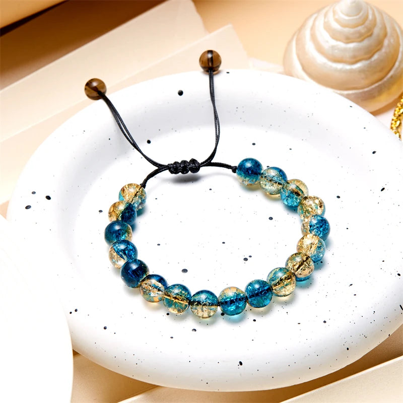 Ocean Cave Colorful Reef Crystal Glass Charm Bracelets