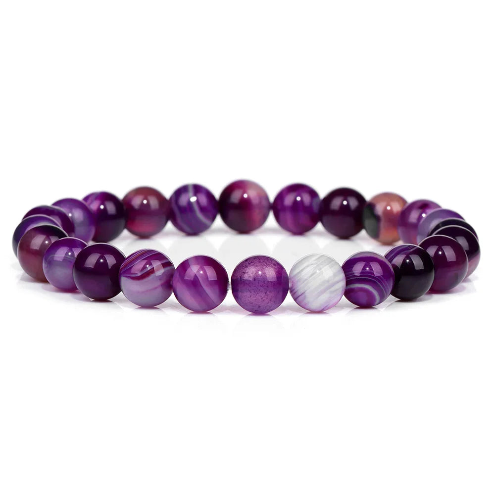 Royal Fire Dragon Purple Stone Bracelets