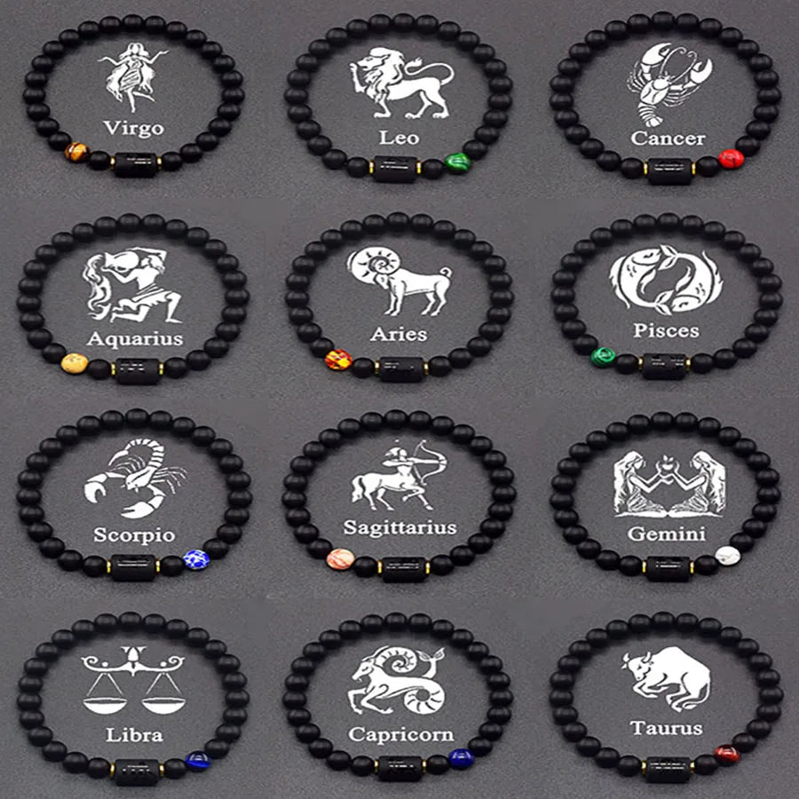 Crystal Cosmic Zodiac Sign Bracelet Constellation Bracelet