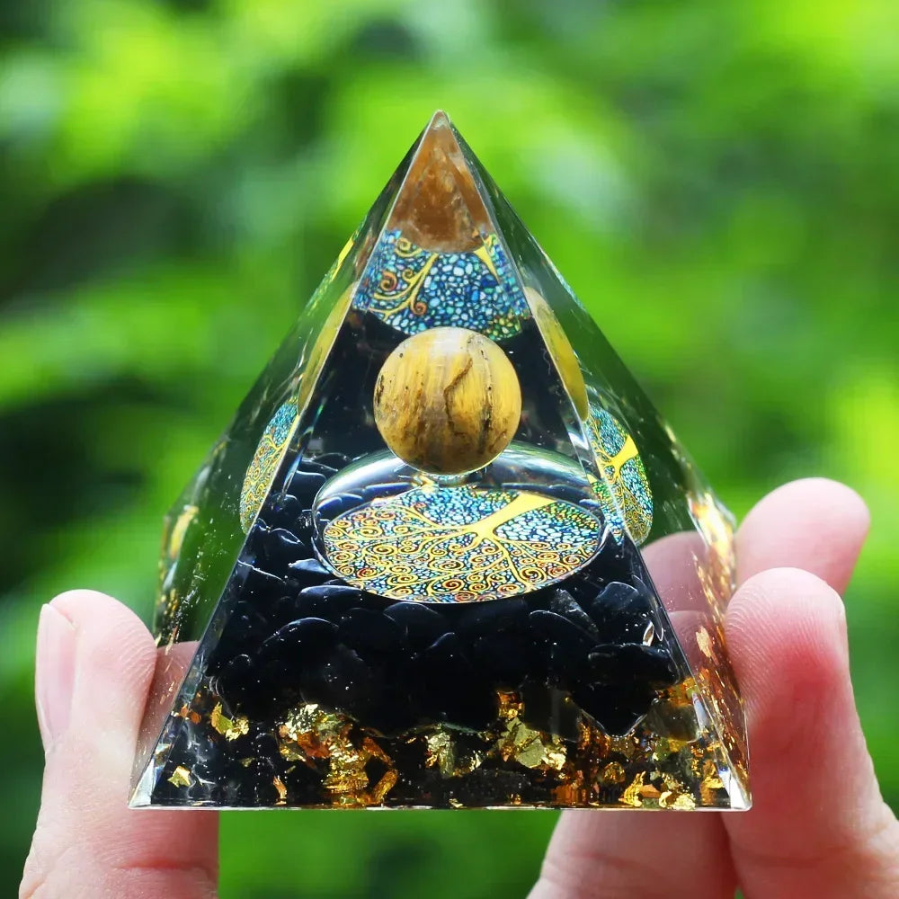 Egyptian Natural Crystal Energy Generator Pyramid