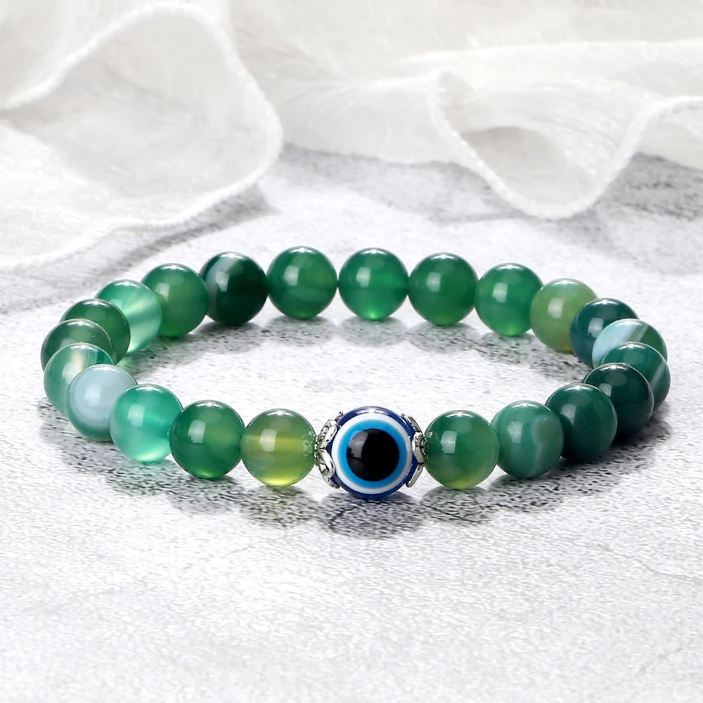 Beautiful Cat Eye Stone Beads Bracelet