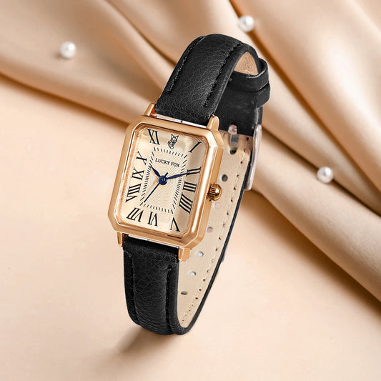 Square 2PCS Luxury Watch & Bracelet Set